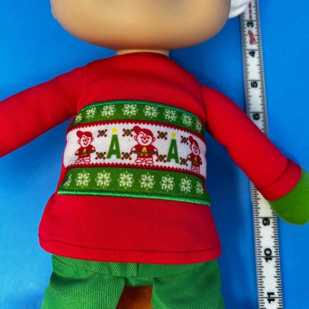 Fisher Price Alvin Chipmunks 14 inch Red Green Christmas Santa Hat‎ Plush